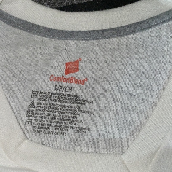 HANES BASIC WHITE TEE - Picture 2 of 3